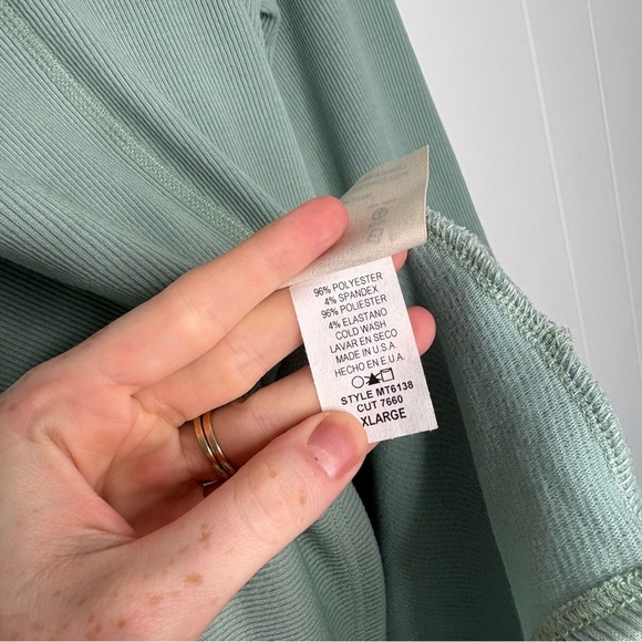 NWT Three Bird Nest Golden Hour Long Bell Sleeve Top Blue Green Size XL Boho - Picture 9 of 9